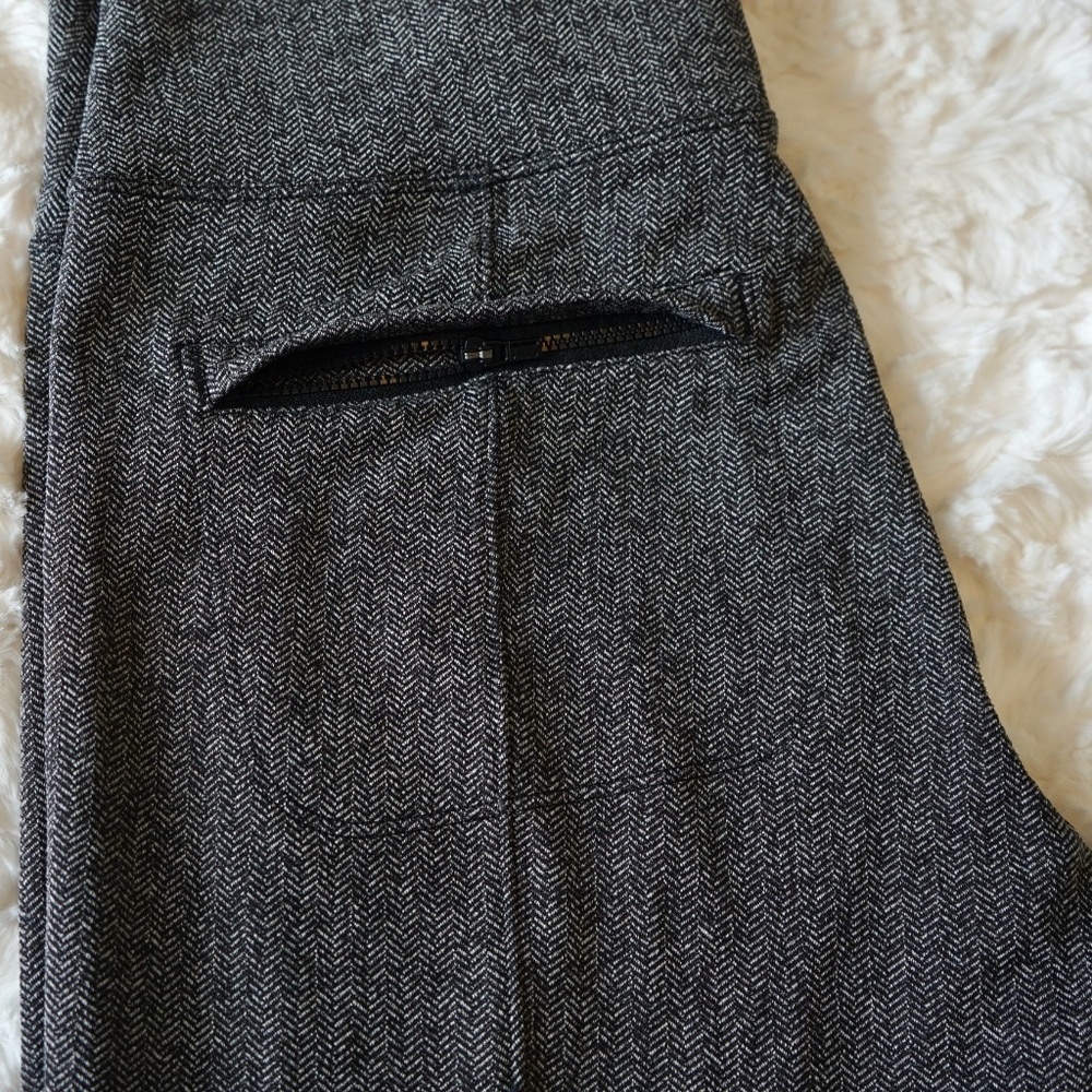 ATHLETA Women’s Pull On Delancey Gray Polyester Herringbone Tight w/pockets - M - Picture 4 of 14